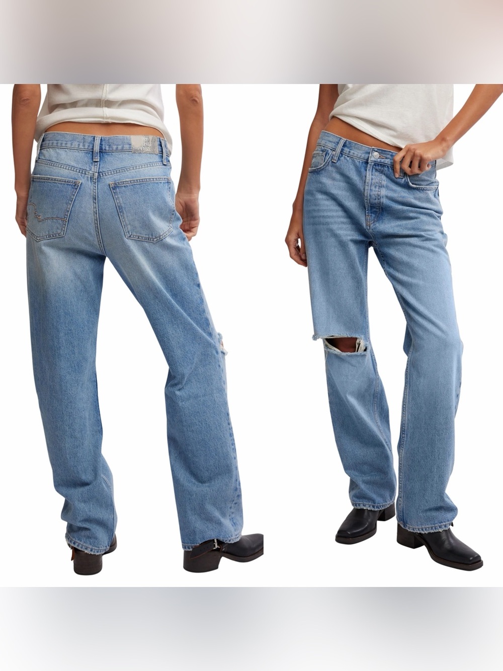 Free People Holly ripped bootcut jeans‎